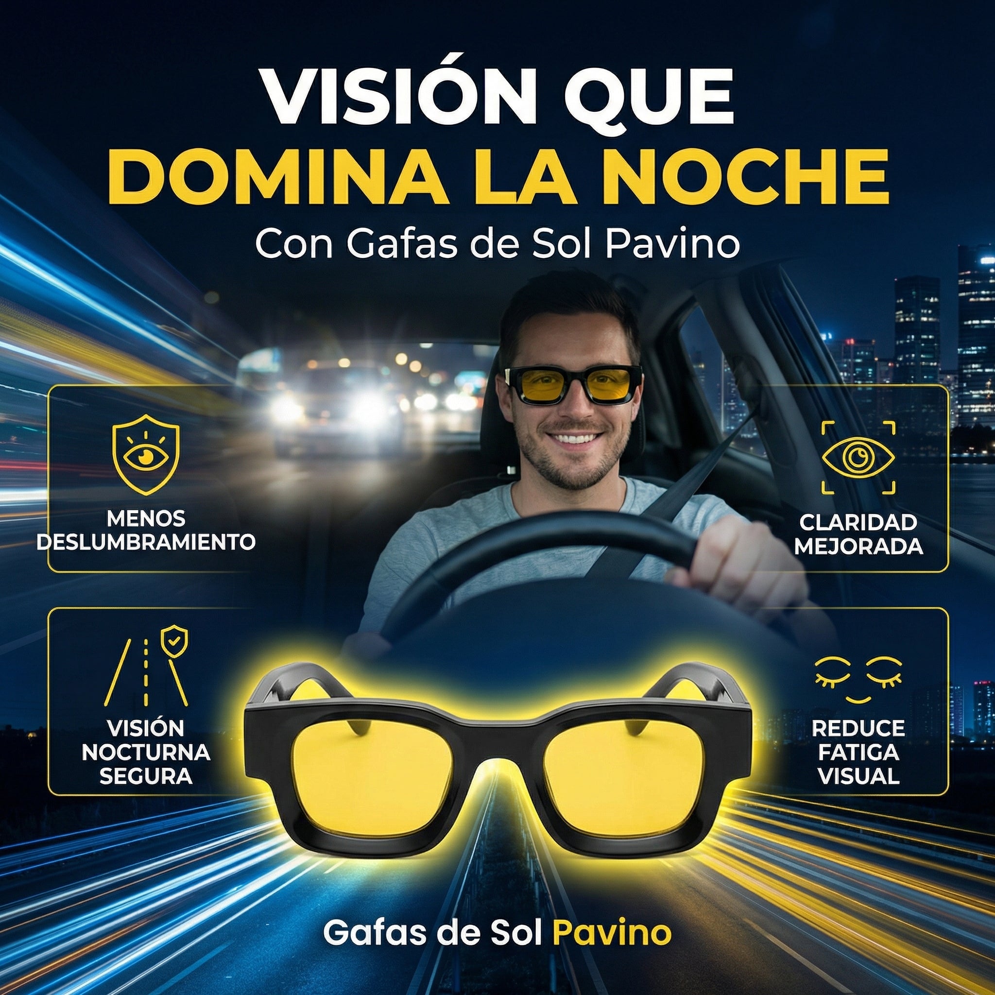Gafas Nocturnas Pavino Visión HD
